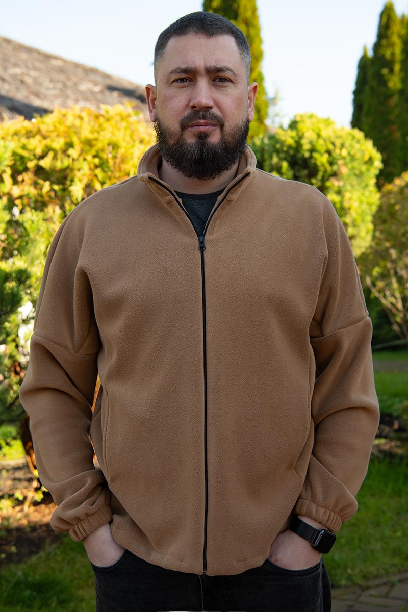 Флисовая кофта мужская, койот 480924903-777