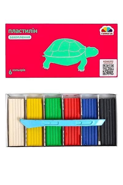 Пластилін 6 кольорів, Гамма 900764