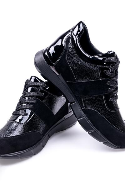 Кросівки жіночі MENGFUNA чорні 6105-002.