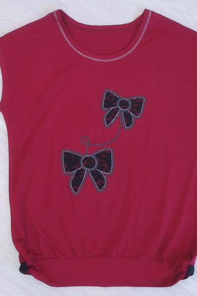 Блуза женская, бордовая 300985111-039