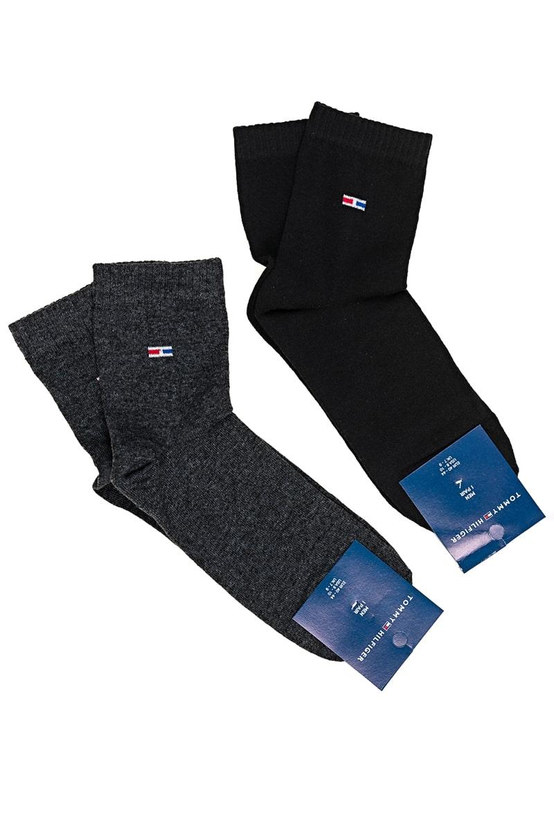 Шкарпетки чоловічі високі, темно-сірі 600027-044