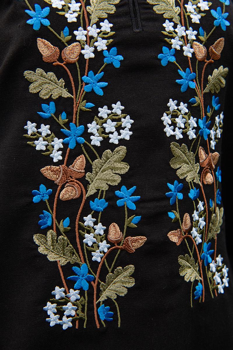 Вышиванка женская, черная 301060193-002