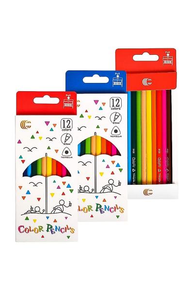 Олівці кольорові, 12 кольорів 91512