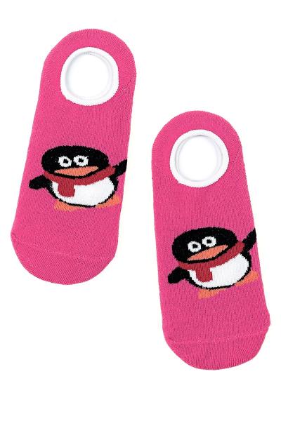 Шкарпетки-сліди жіночі теплі, рожеві 010759-005