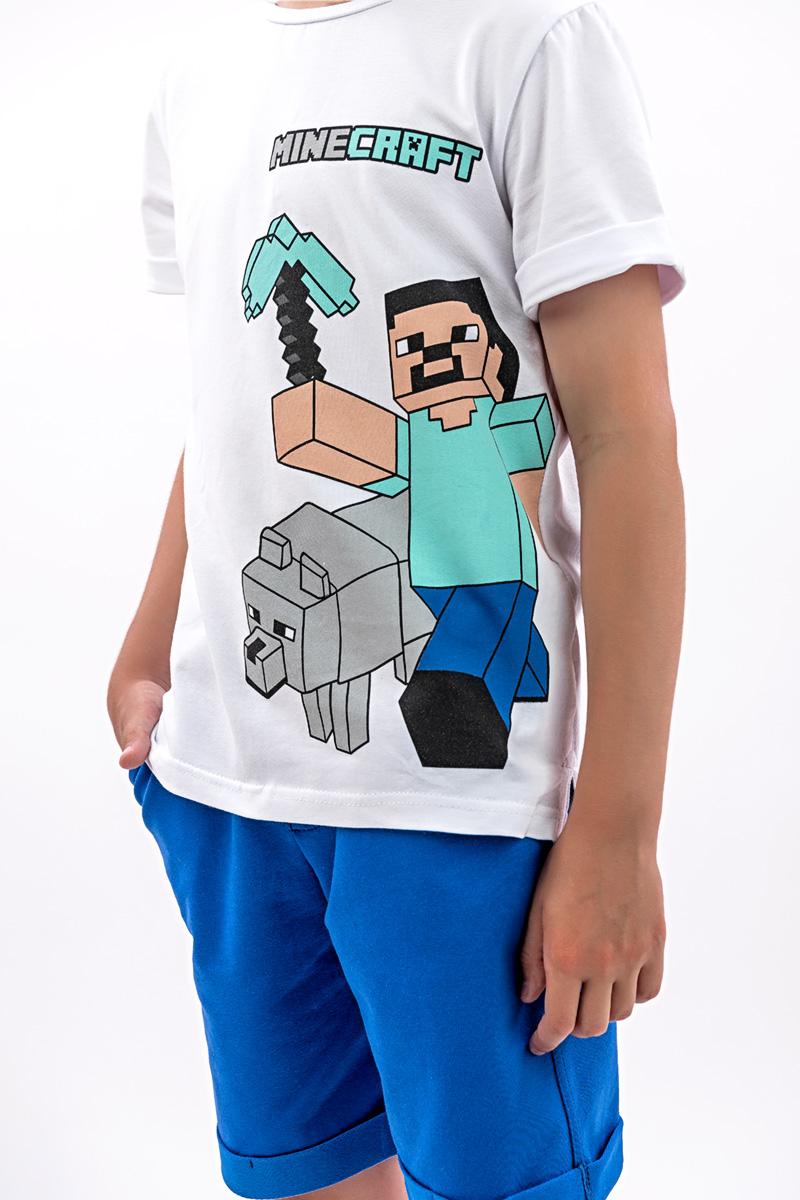 Костюм для хлопчика футболка і шорти, електрик 080470170-021