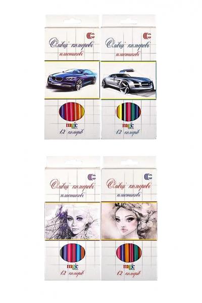 Олівці кольорові, 12 кольорів 91555