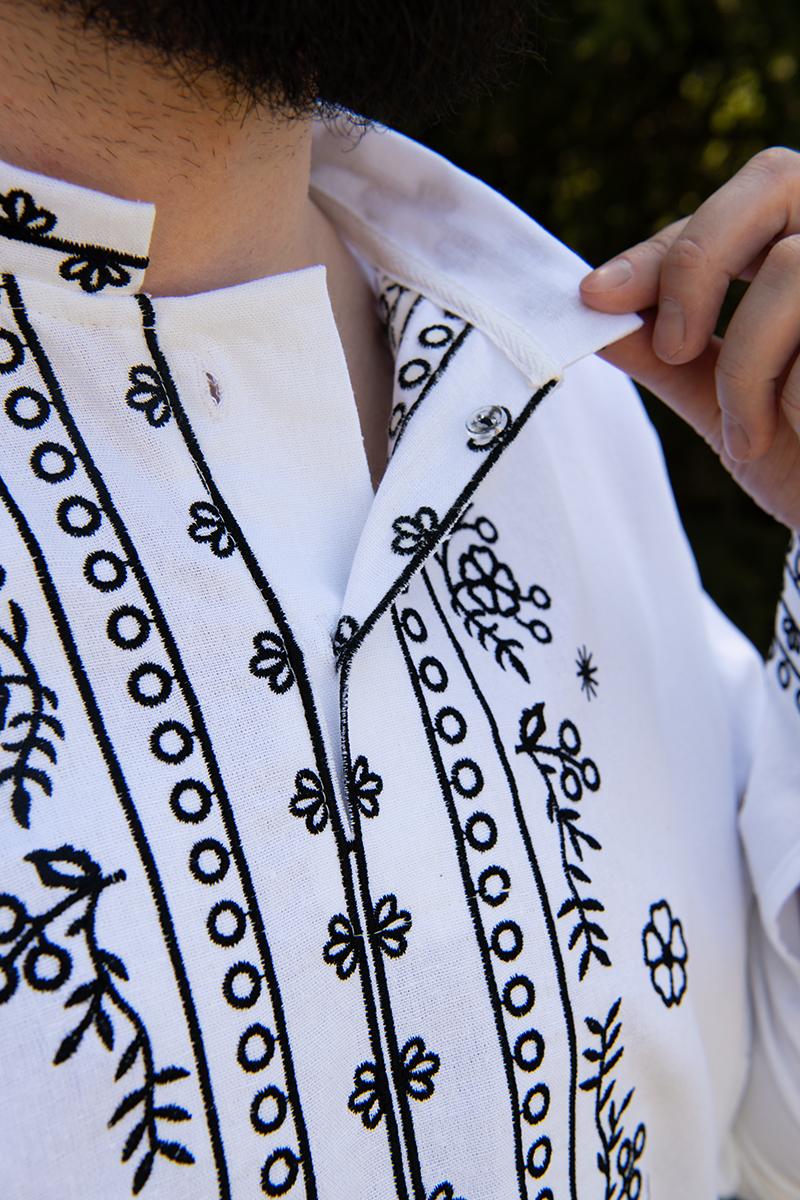 Вишиванка чоловіча, біла 470154193-001