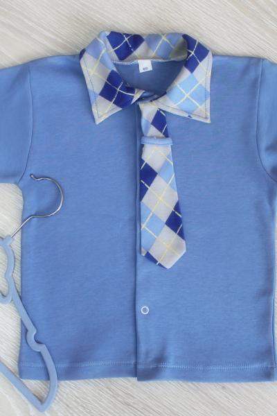 Сорочка для хлопчика, блакитна 210572305-026