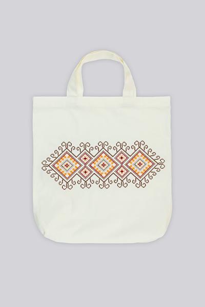 Сумка еко, Орнамент, молочна 800840241-035