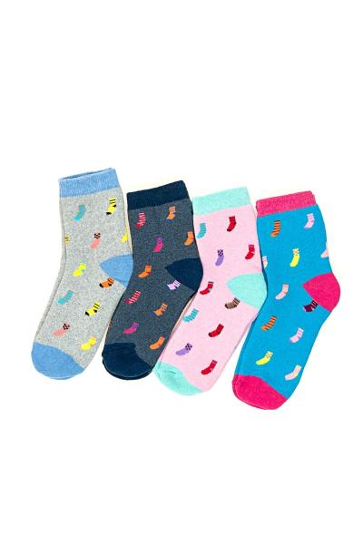 Шкарпетки для дівчаток махрові, асорті 600113-000