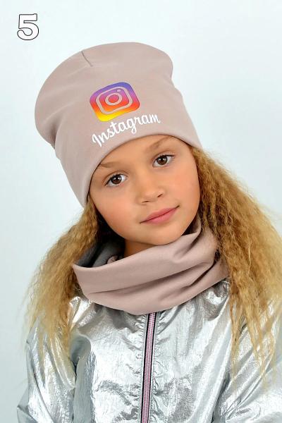 Посмотреть Шапка и хомут детский INSTAGRAM, какао 041120-300 Шапка и хомут детский INSTAGRAM, какао 041120-300