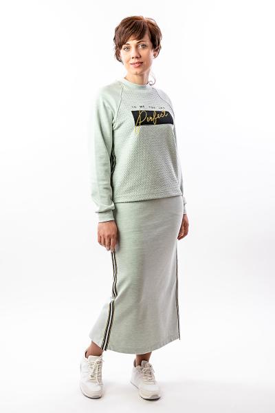 Комплект женский с юбкой, ментоловый 360962314-037