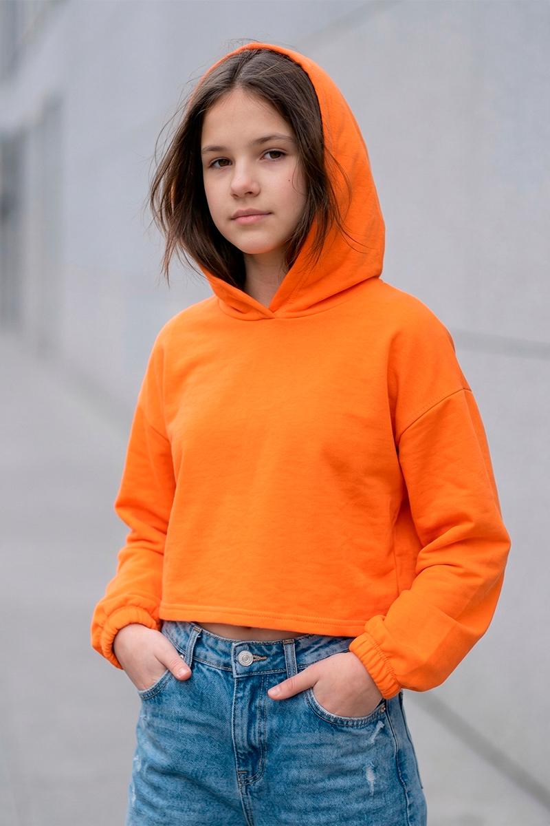 Худи для девочки, оранжевый 230852170-014
