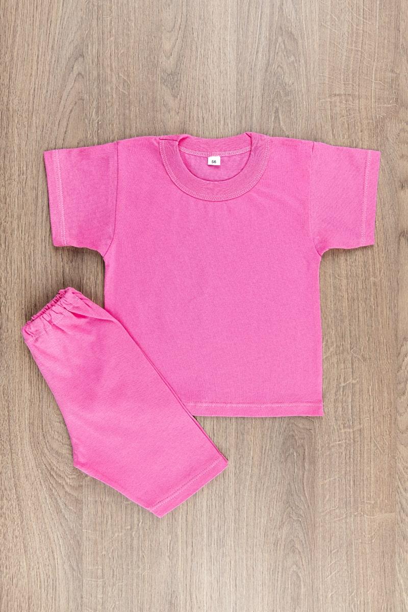 Комплект футболка с велотреками, розовые 080753101-005