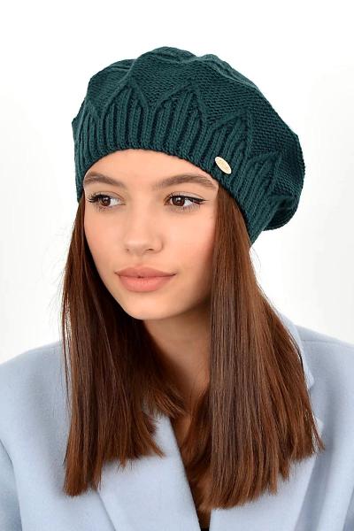 Берет женский, зеленый 041210-046