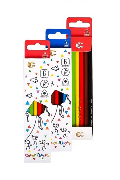 Карандаши цветные, 6 цветов 91506