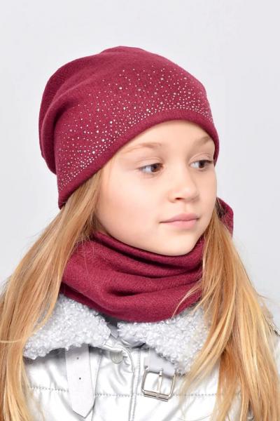 Шапка и хомут, бордовый 041802-039