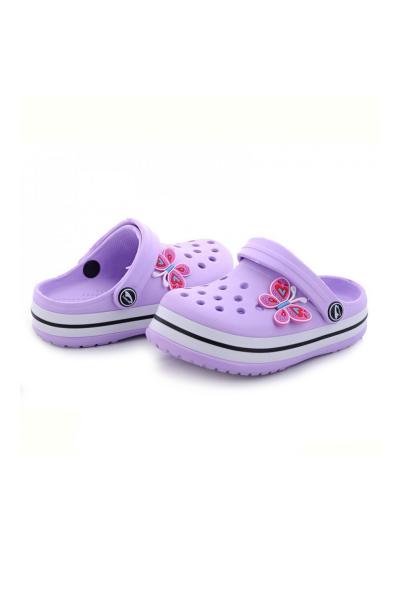 Кроксы для девочек, сиреневые 703002255-010