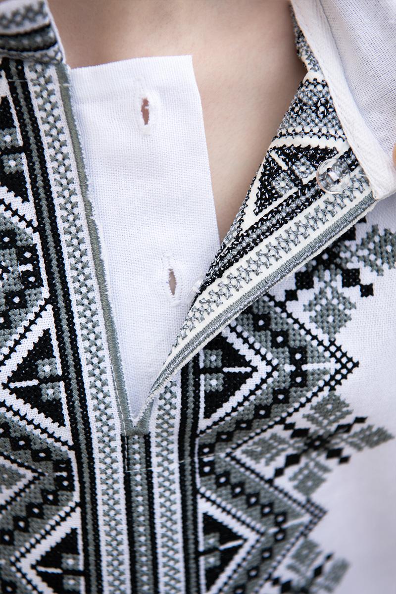 Вишиванка для хлопчиків, біла 210529193-001