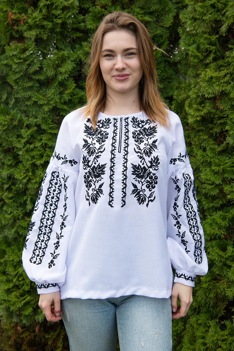 Вышиванка женская, белая 301055193-001