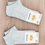 Шкарпетки жіночі укорочені, сірий меланж 600019105-027