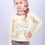 Блуза детская, желтая 010086109-012