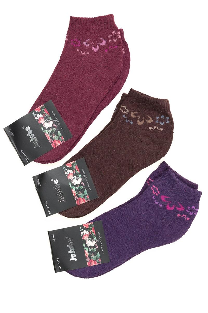 Шкарпетки жіночі з махрою, бузкові 600115-010