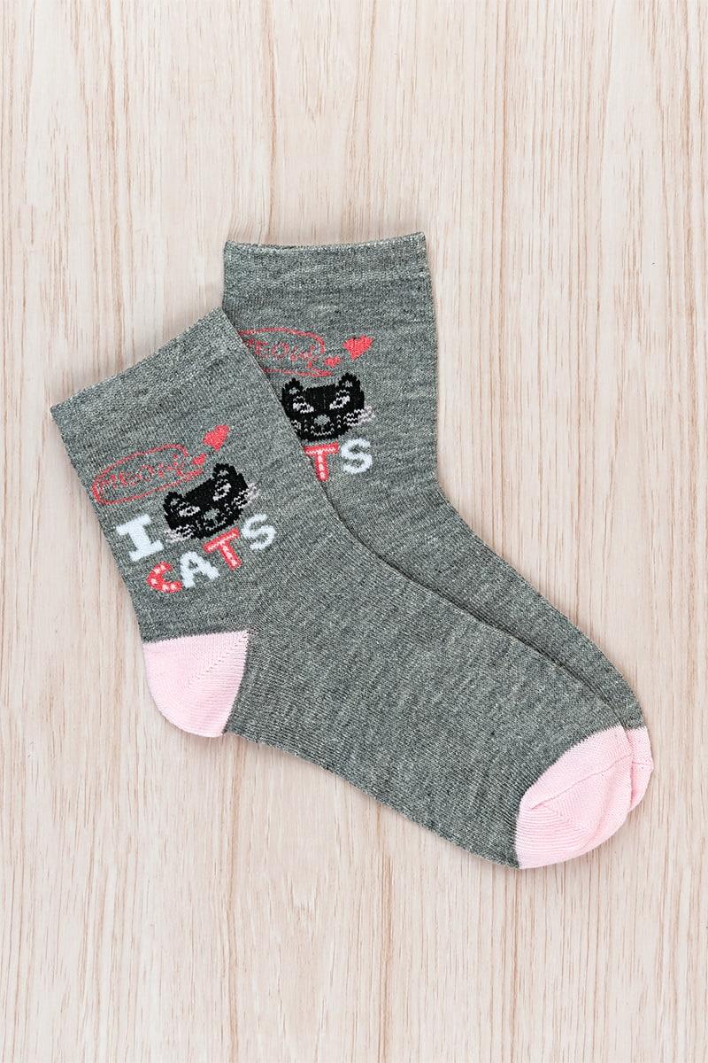 Шкарпетки для дівчаток, сірі 600200246-023