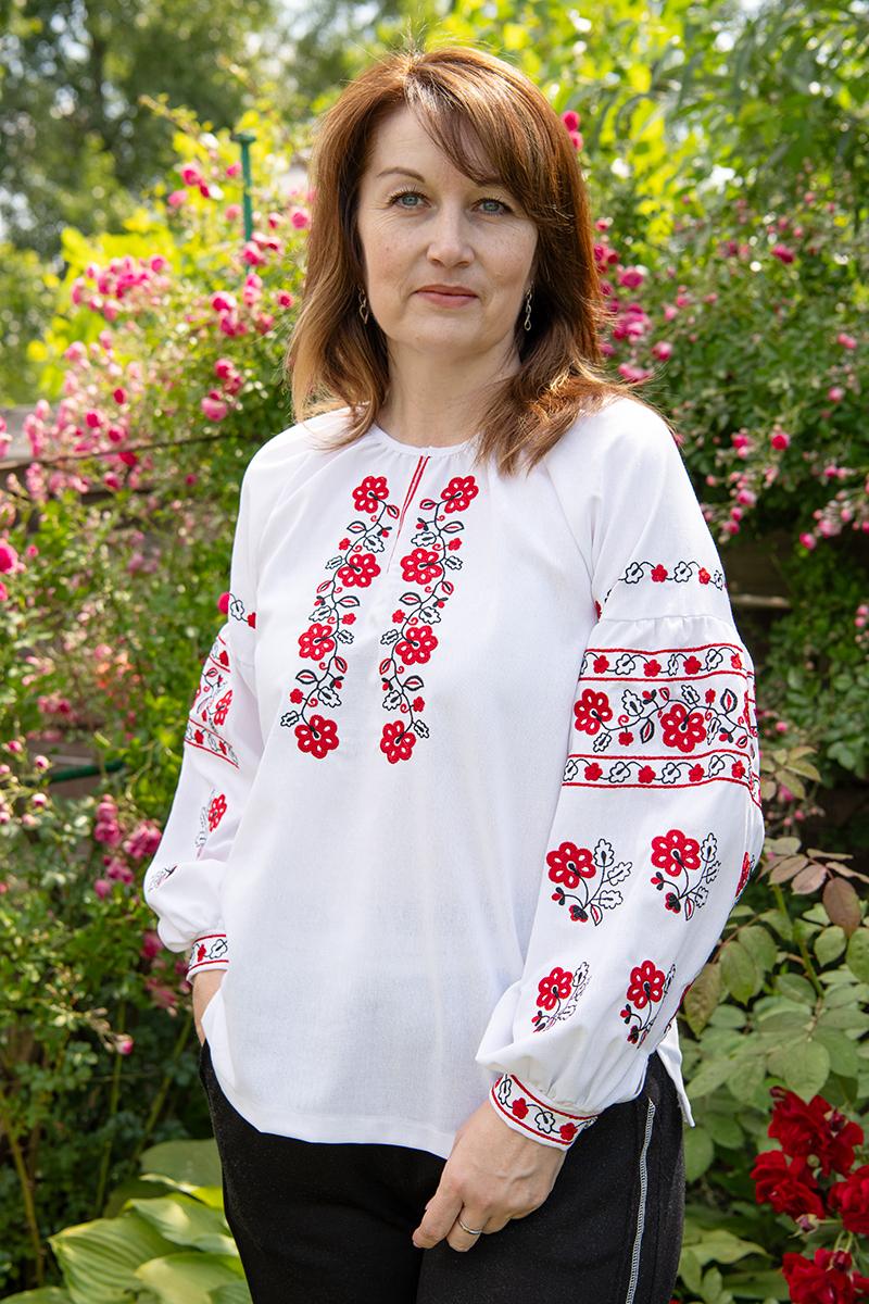 Вышиванка женская, белая 301052193-001