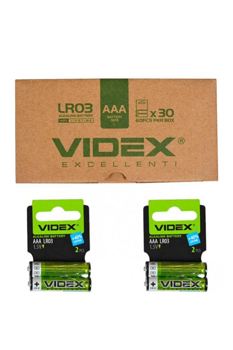 Батарейка мініпальчикова Videx, 2 шт 808207600