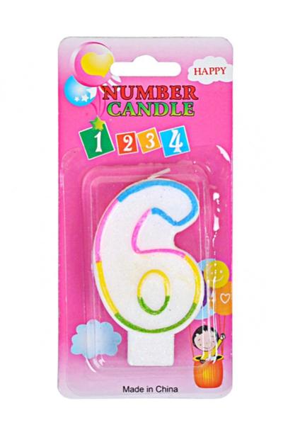 Свічка-цифра для торта 6, 809783600-115