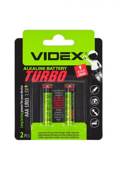Батарейка минипальчиковая Videx, 2 шт TURBO 808207600