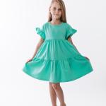 Платье для девочек, ментоловое 180677111-037