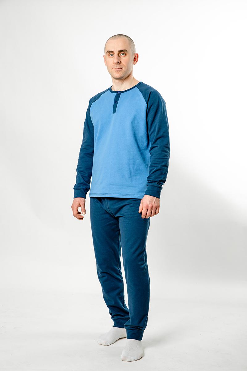 Пижама мужская, синяя 450016202-020