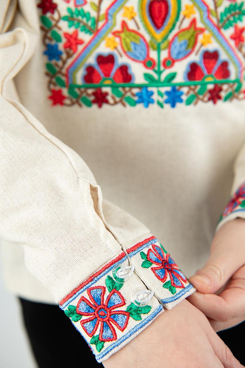 Вышиванка для мальчиков, натуральная 210528193-333