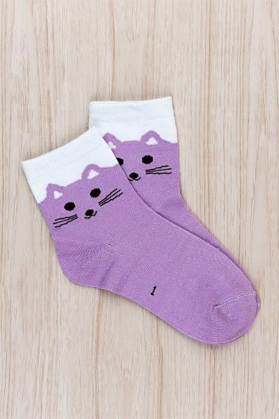Шкарпетки для дівчаток, бузкові 600200246-010
