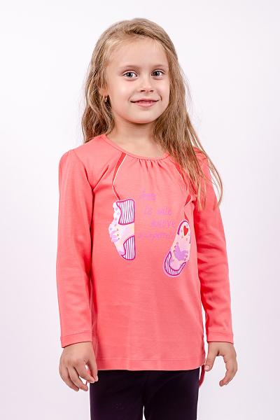 Блуза для дівчаток, персикова 010553304-038