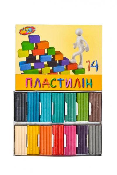 Пластилін 14 кольорів, Колорит 900306