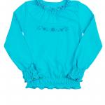 Блуза детская, голубая 010363304-016