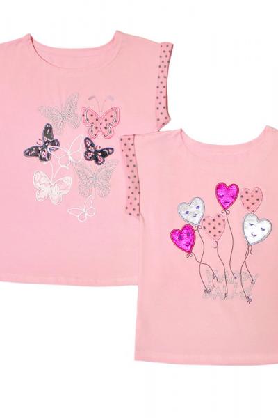 Блуза детская, розовая 010054111-005