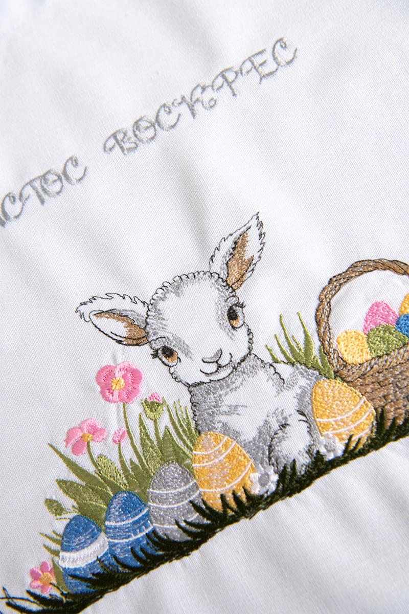 Серветка пасхальна, біла 150208193-001