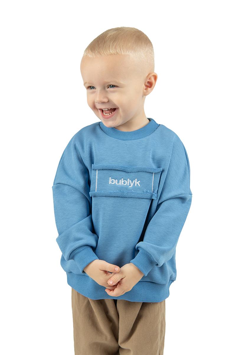 Свитшот детский, джинсовый 230846237-017