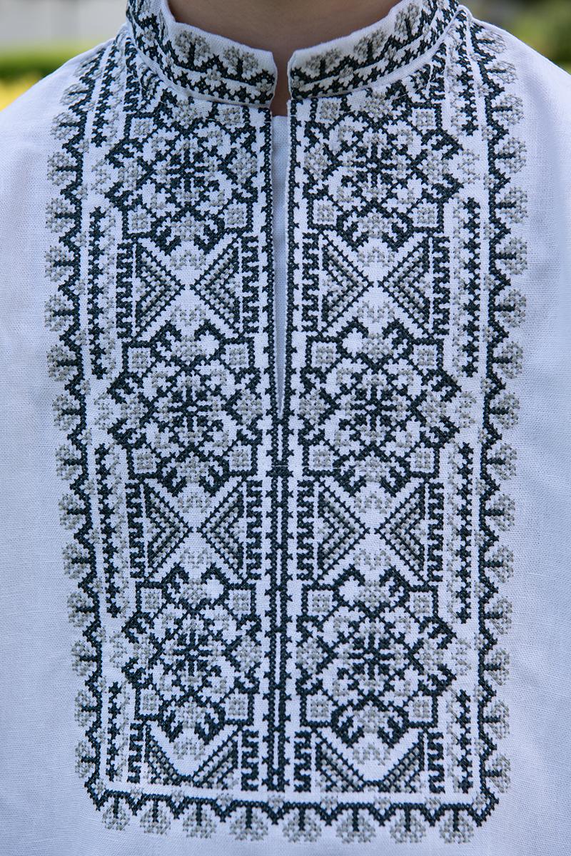 Вишиванка для хлопчиків, біла 210534193-001