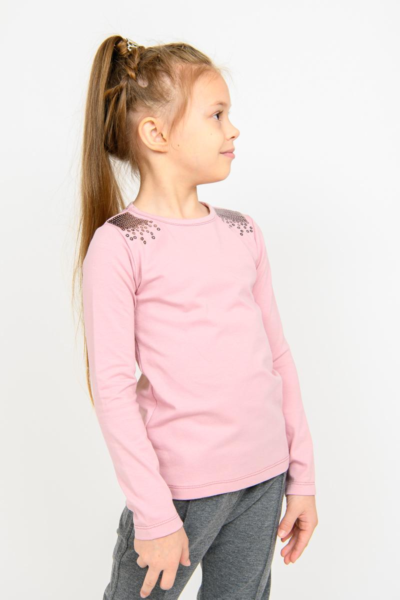 Блуза для девочек школьная, розовая 010388111-005