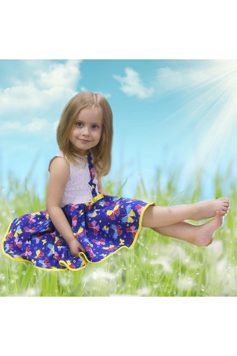 Сукня дитяча в метелик, електрик 180632146-105