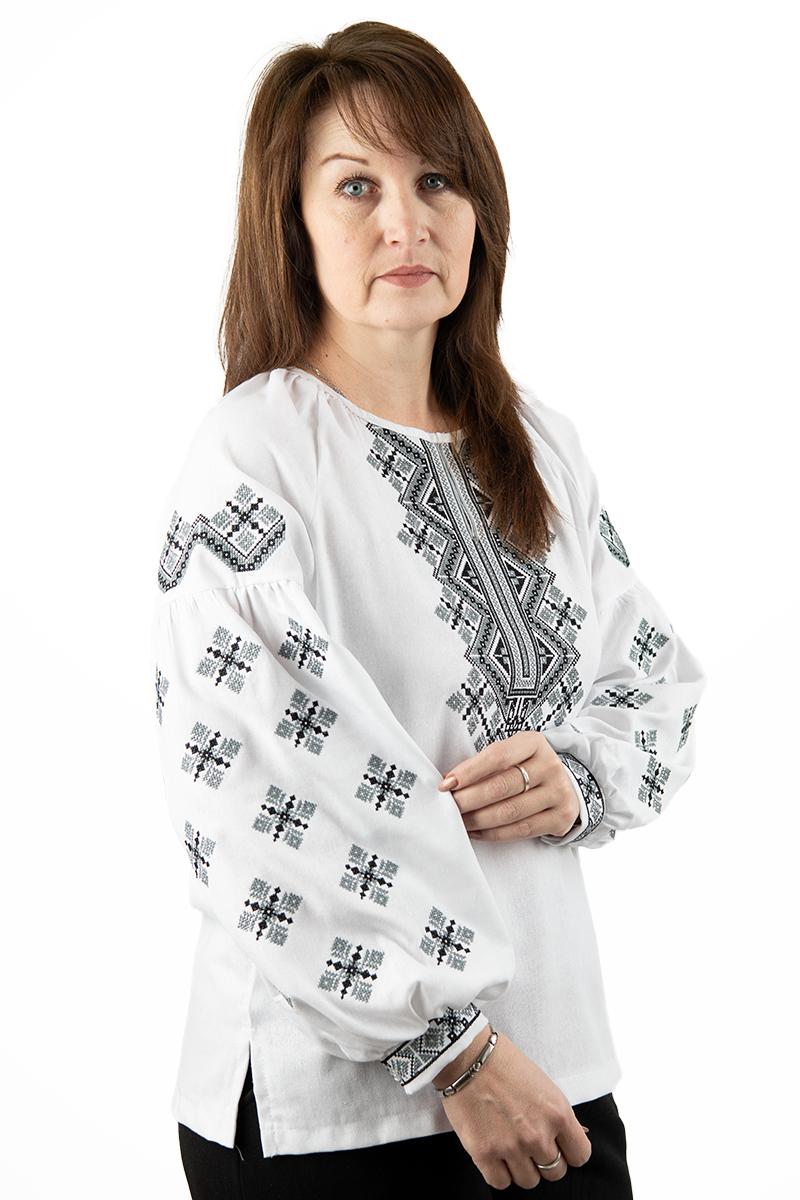 Вышиванка женская, белая 301067193-001
