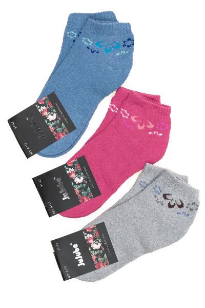 Шкарпетки жіночі з махрою, рожеві 600115-005