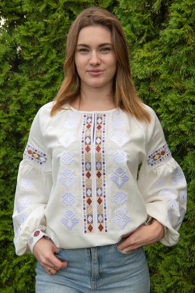 Вышиванка женская, молочная 301059193-035
