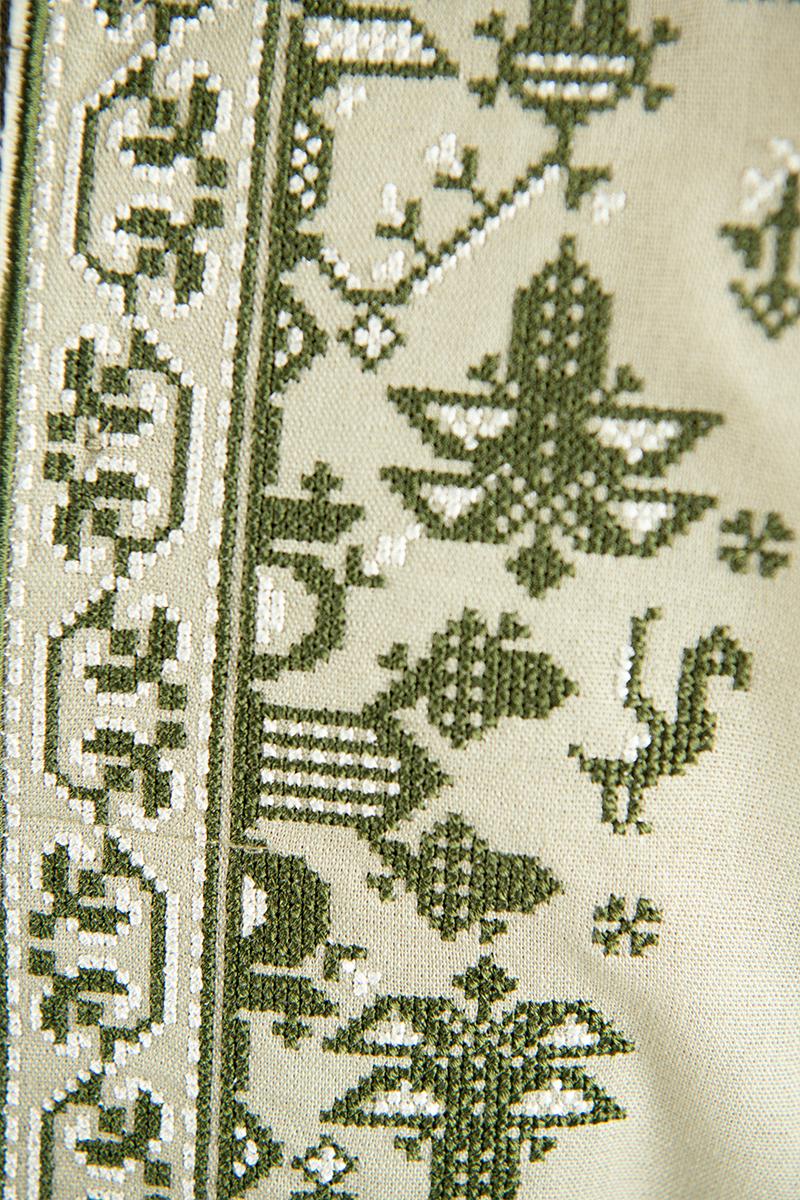 Вышиванка для мальчиков, оливковая 210521193-125