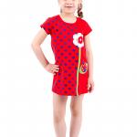 Платье детское, красное 180628146-007